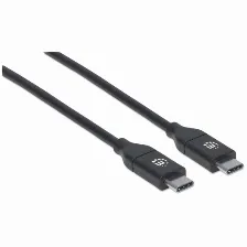 Cable Usb Manhattan Cables Usb-c De Alta Velocidad Usb C A Usb C, 480 Mbit/s, Negro