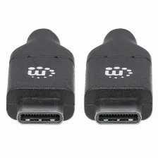 Cable Usb Manhattan Cables Usb-c De Alta Velocidad Usb C A Usb C, 480 Mbit/s, Negro