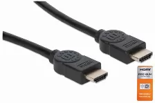 Cable Hdmi Manhattan Hdmi Alta Velocidad Con Ethernet, 1.8 Metros 3d, 18 Gbit/s