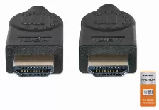 Cable Hdmi Manhattan Hdmi Alta Velocidad Con Ethernet, 1.8 Metros 3d, 18 Gbit/s