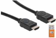 Cable Hdmi Manhattan, Alta Velocidad, 3 Metros, 4k, 60hz, Negro