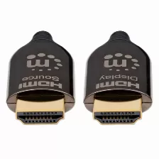 Cable Hdmi Manhattan Cable Hdmi óptico Activo Con Clasificación Plénum V. 2.0, 30 M, 18 Gbit/s, Negro