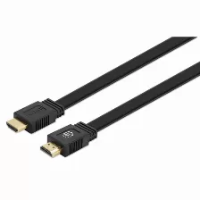 Cable Hdmi Manhattan Canal Ethernet, 10 M, Negro