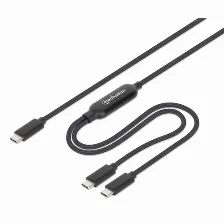 Cable Usb Manhattan 355810 Usb C A 2 X Usb C, Negro