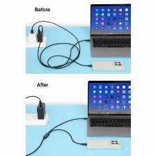 Cable Usb Manhattan 355810 Usb C A 2 X Usb C, Negro