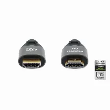 Cable Hdmi Manhattan 2 M, 48 Gbit/s, 1080p, 1440p, Negro