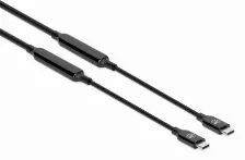 Cable Usb Manhattan Usb C A Usb C, Negro