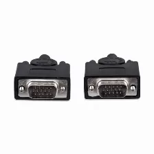 Cable Manhattan Vga 8mm, Vga Macho- Macho, 7.5 Metros, (372978) Negro