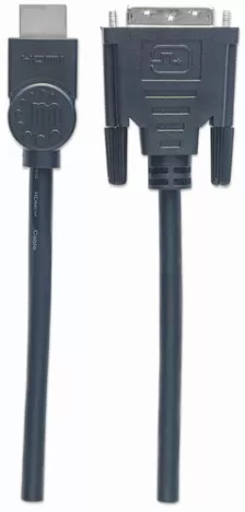 Cable Manhattan Vga 8mm, Vga Macho- Macho, 7.5 Metros, (372978) Negro