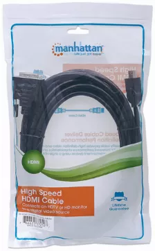 Cable Manhattan Vga 8mm, Vga Macho- Macho, 7.5 Metros, (372978) Negro