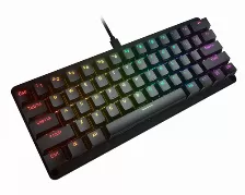 Teclado Mecanico Gamer Cougar Puri Mini Rgb, Teclas De Perfil Dsa, Interruptores Rojo Gateron Lubricados, Cable Usb Tipo-c Desmontable