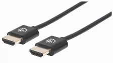 Cable Hdmi Manhattan Canal Ethernet, 1.8 M, 18 Gbit/s, Negro