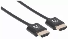 Cable Hdmi Manhattan Canal Ethernet, 1.8 M, 18 Gbit/s, Negro