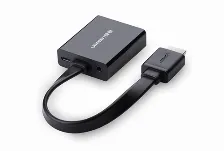 Adaptador Ugreen Hdmi A Macho-vga Hembra, 25cm, Negro