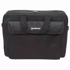 Maletin Para Laptop Manhattan London De 15.6 Pulgadas, Poliester, Color Negro