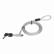 Candado Manhattan De Llave Para Laptop, 2 Metros, Acero, (4402959) Gris