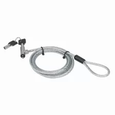 Candado Manhattan De Llave Para Laptop, 2 Metros, Acero, (4402959) Gris