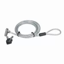 Candado Manhattan De Llave Para Laptop, 2 Metros, Acero, (4402959) Gris