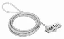 Cable Antirrobo Manhattan 440448, 2 M, Kensington, Cerradura Con Combinacion, Acero, Zinc, Plata