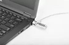 Cable Antirrobo Manhattan 440448, 2 M, Kensington, Cerradura Con Combinacion, Acero, Zinc, Plata