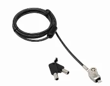 Cable Antirrobo Manhattan Candado Laptop Nano Llave 1.8mts Gris Kensington, Nano, Llave, 1.8 M, Acero, Zinc, Negro, Translúcido