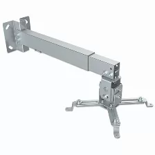 Soporte Manhattan Para Proyector Muro/ Techo, Movimiento Articulado, Hasta 20kg, Color Plata