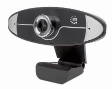 Camara Web Manhattan 1mp, 1280x720 Pixeles, 30 Fps, Hd, Usb 2.0, Negro