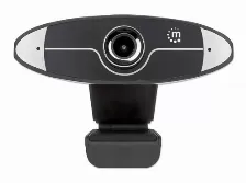 Camara Web Manhattan 1mp, 1280x720 Pixeles, 30 Fps, Hd, Usb 2.0, Negro