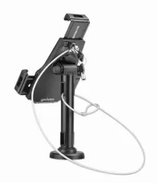 Soporte Para Tablet Manhattan, 7.9 Hasta 10.5 Pulgadas, Con Cerradura Escritorio Y De Montaje En Pared, Negro