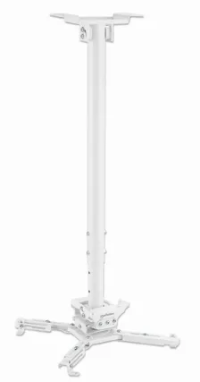 Soporte De Proyector Manhattan 462686 Techo, Max. 35 Kg, Acero, Blanco