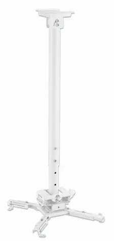 Soporte De Proyector Manhattan 462686 Techo, Max. 35 Kg, Acero, Blanco