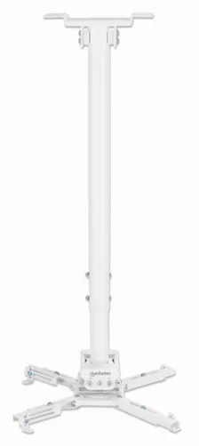 Soporte De Proyector Manhattan 462686 Techo, Max. 35 Kg, Acero, Blanco