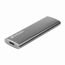 Unidad De Estado Solido Ssd Externo Verbatim Vx500 1tb, Usb-c, Usb-a, 500mb/s, 440mb/s, Plata