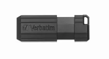Memoria Usb Verbatim Pinstripe, 128gb, Usb, Retractil, Negro