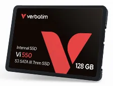 Unidad De Estado Solido Verbatim Vi550 S3 128gb, 2.5 Pulg, Serial Ata Iii 6 Gbit/s, Lectura 560 Mb/s, Escritura 430 Mb/s