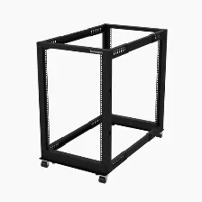 Rack Startech.com Tipo Rack O Bastidor Independiente, Capacidad Del Rack 18u, 4 Postes, Acero, Peso Max. 544 Kg, Color Negro, Incluye Tuercas Si, 2llaves