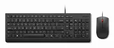 Kit Teclado Y Mouse Lenovo 4x31r64424 Usb, Alámbrico, 1600 Dpi, Negro