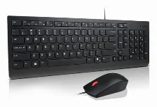 Kit Teclado Y Mouse Lenovo 4x31r64424 Usb, Alámbrico, 1600 Dpi, Negro
