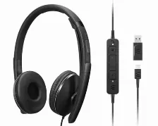Audífonos Lenovo 4xd1m45627 Diadema, Alámbrico, Usb, Negro