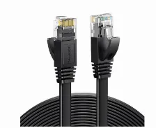 Cable De Red Ugreen Cat6, Plano, Utp, Rj-45, Cca, 1m, Negro