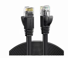 Cable Patch Cord Ugreen Plano Cat6 Rj-45 Macho-rj-45 Macho, 2 Metros, Negro