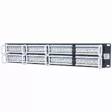 Panel De Parcheo Cat 5e, 48 Puertos, Rack 2 Niveles