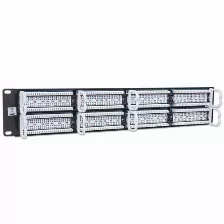 Panel De Parcheo Cat 5e, 48 Puertos, Rack 2 Niveles