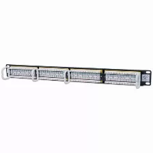 Panel De Parcheo Intellinet 520959, 24 Puertos, Cat 6, Montable En Rack, Negro