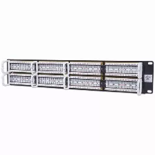 Panel De Parcheo Cat 6, 48 Puertos, Rack De 2 Niveles