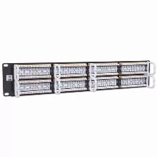 Panel De Parcheo Cat 6, 48 Puertos, Rack De 2 Niveles