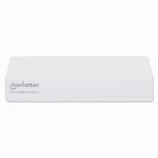 Switch Manhattan Switch Fast Ethernet De 8 Puertos No Administrado, Rj-45 8, Fast Ethernet (10/100), Blanco