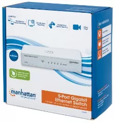 Switch Manhattan Gigabit Ethernet, 8 Puertos 10/100/1000mbps, 16 Gbit/s, (560702)