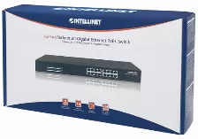 Switch Intellinet 560993 No Administrado, L2, Rj-45 16, Gigabit Ethernet (10/100/1000), 1u, Negro