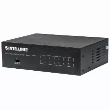 Switch Intellinet Switch Poe+ Gigabit Ethernet De 8 Puertos Gestionado, Rj-45 8, Gigabit Ethernet (10/100/1000), (poe +) 8, Negro
